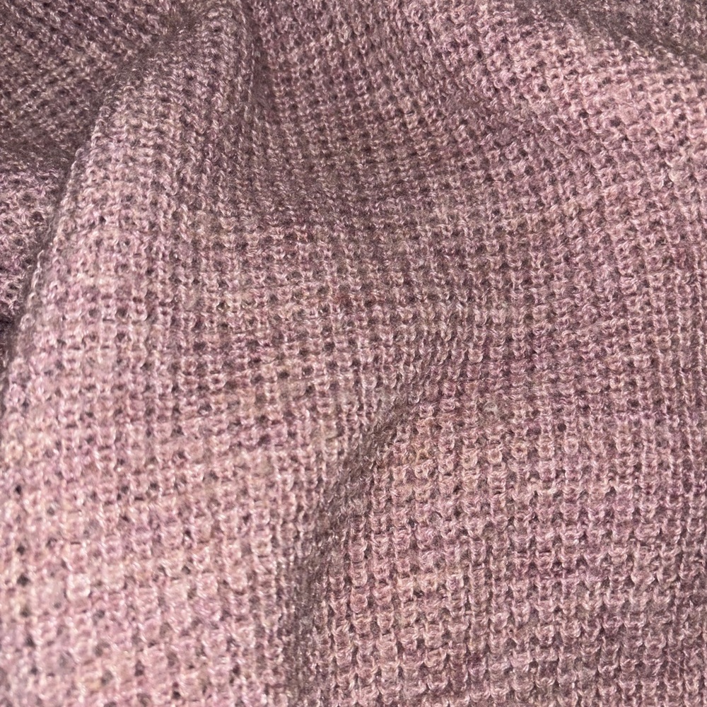 Mauve American Eagle Quarter Zip Knit Sweater - Picture 3 of 3